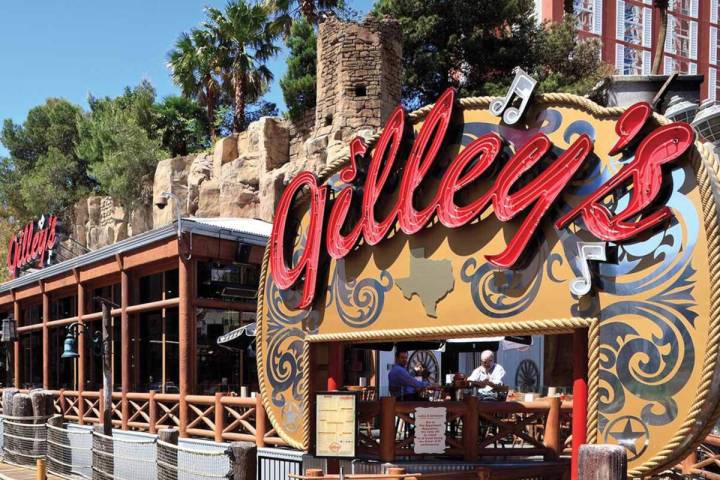 Gilley's Saloon at Treasure Island on the Las Vegas Strip. The restaurant reopened after being ...