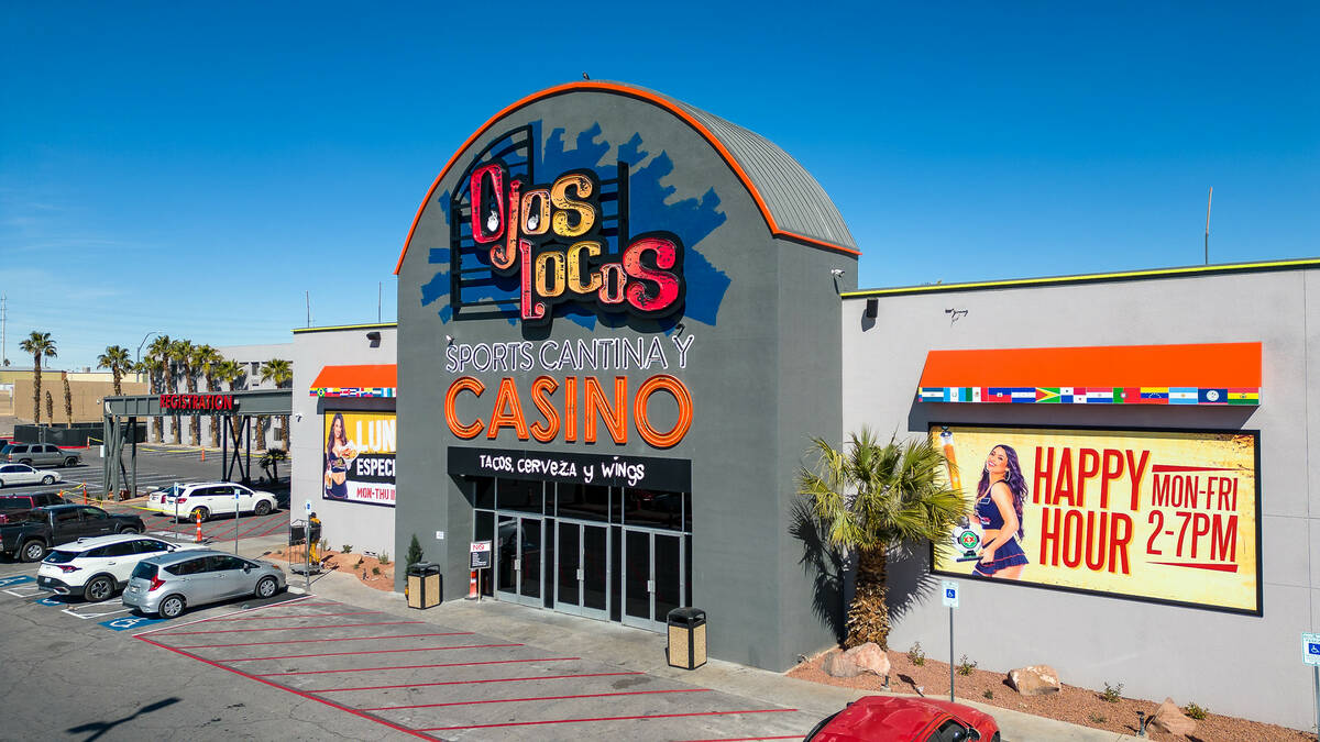 Ojos Locos Sports Cantina y Casino in Las Vegas features a 300-seat restaurant serving tequilas ...