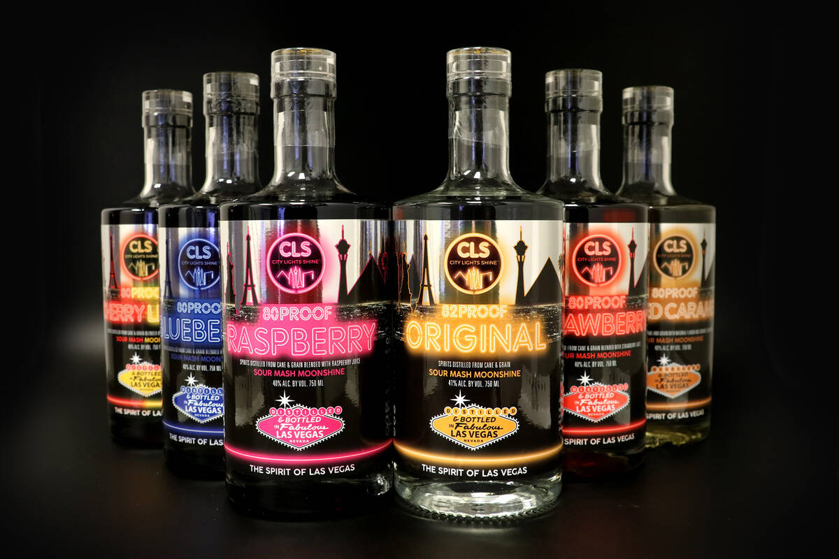 City Lights Shine moonshine was founded in Las Vegas by a former NASCAR driver and a former NAS ...