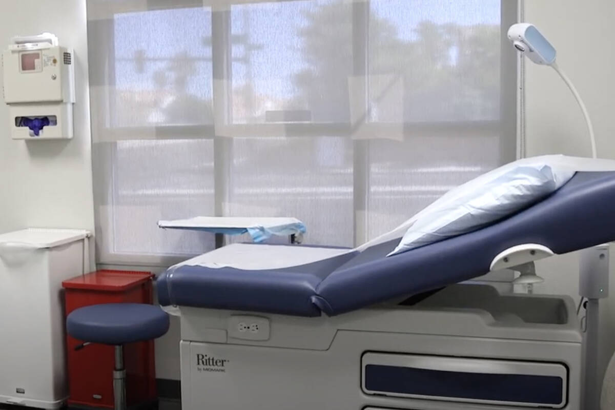 An exam room is shown at the city of Henderson's new Employee Health and Wellness Center on Wed ...