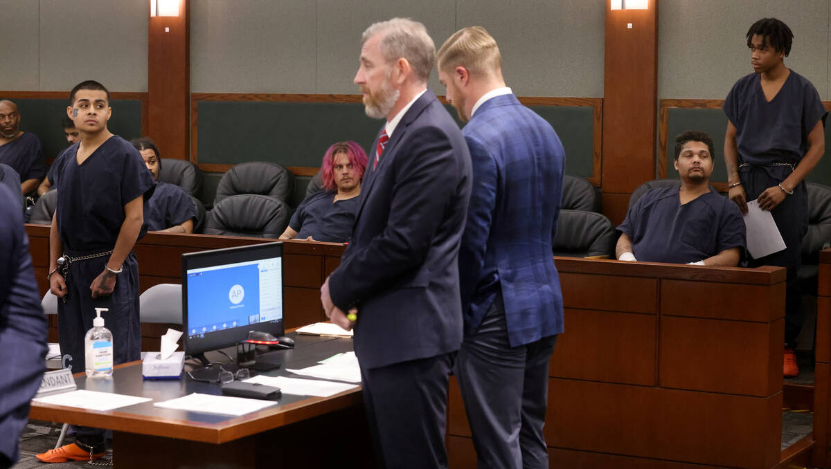 Jesus Ayala, 18, left, and Jzamir Keys, 16, appear in court with their attorneys David Westbroo ...