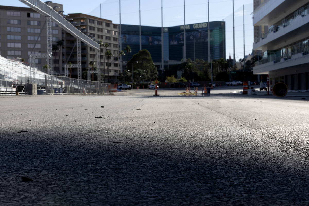 The pavement at the F1 Pit Building, the start and finish sit of next month’s Formula On ...