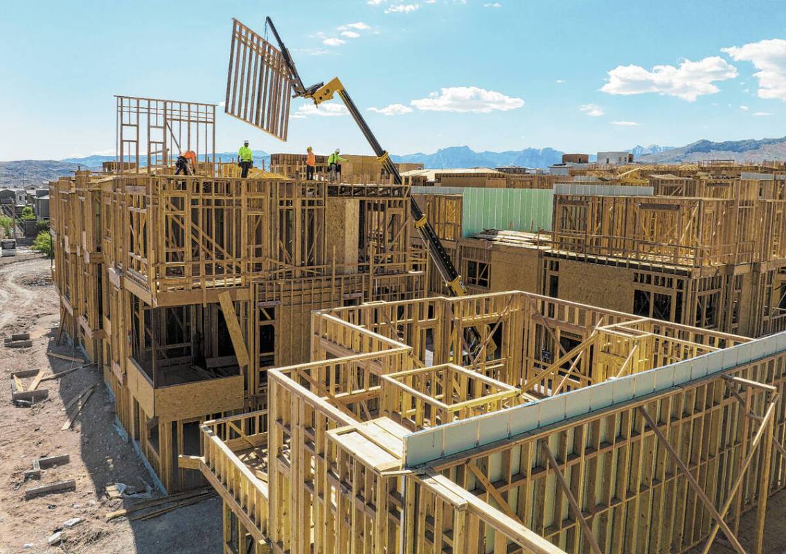 Las Vegas-based Home Builders Research reported there were 1,037 new-home net sales, — sales ...