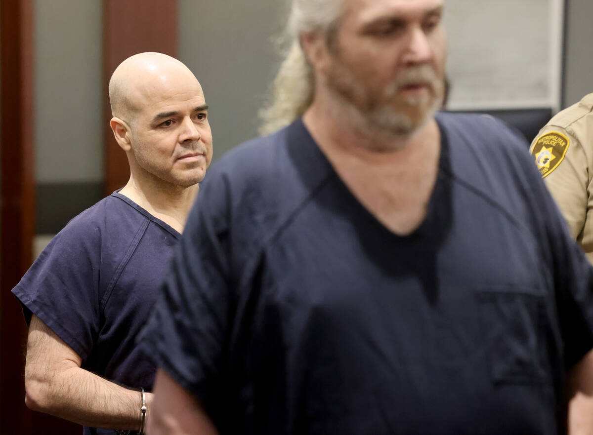 Former Clark County Public Administrator Robert Telles, left, who is accused of fatally stabbin ...