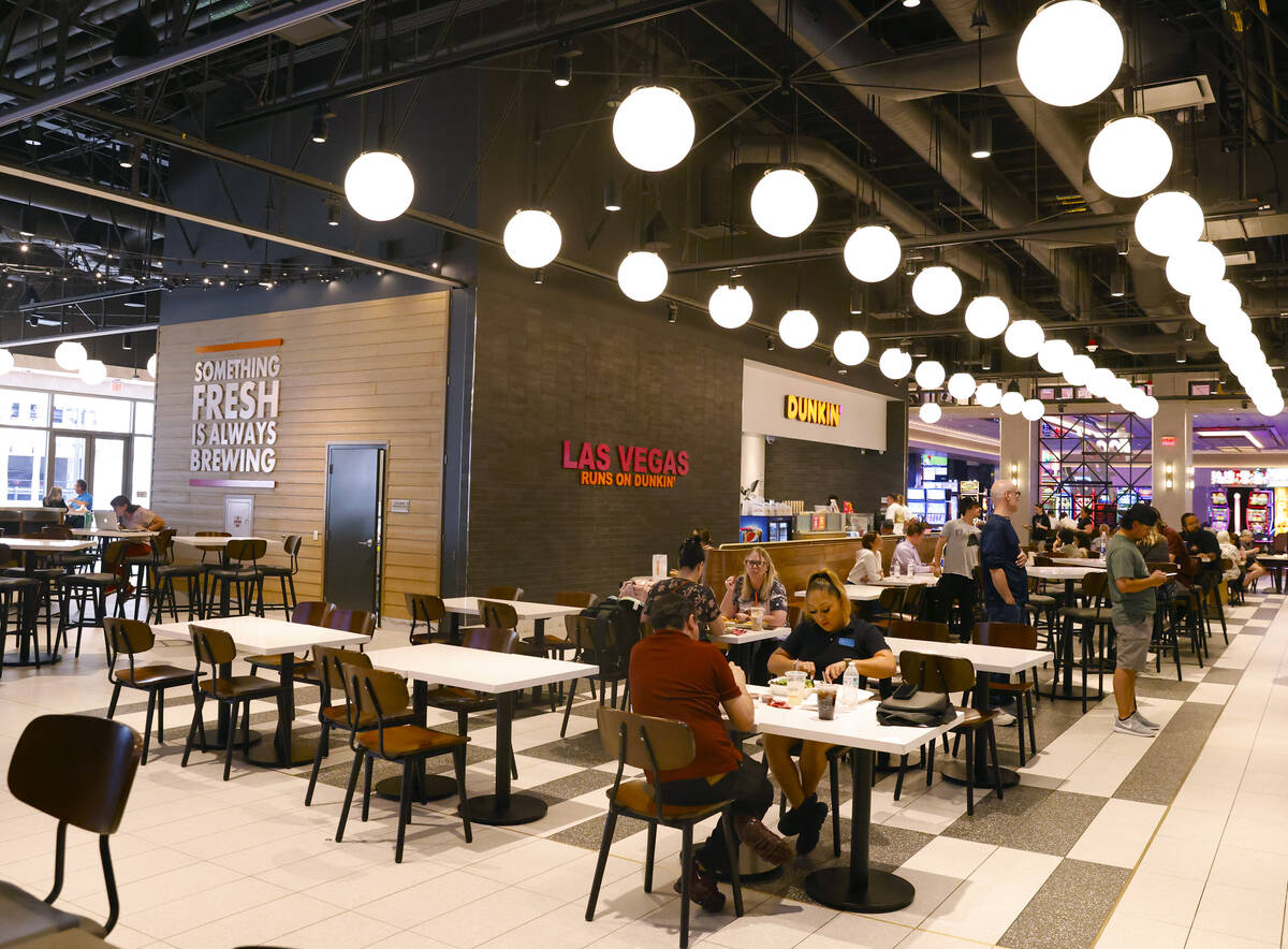 The newly renovated food court is seen, as part of a $50 million renovation project, at the Fre ...