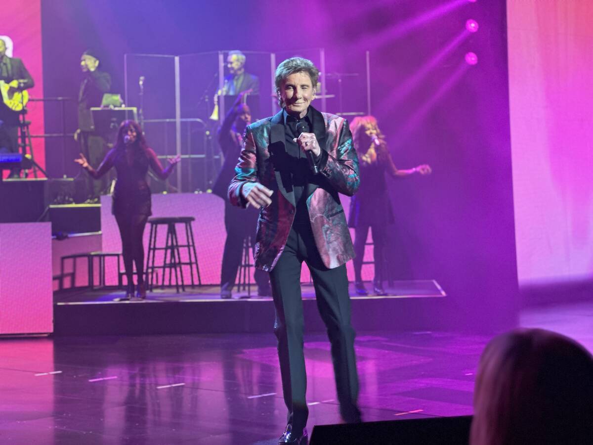 Barry Manilow performs at International Theater at Westgate Las Vegas as he overtakes Elvis Pre ...