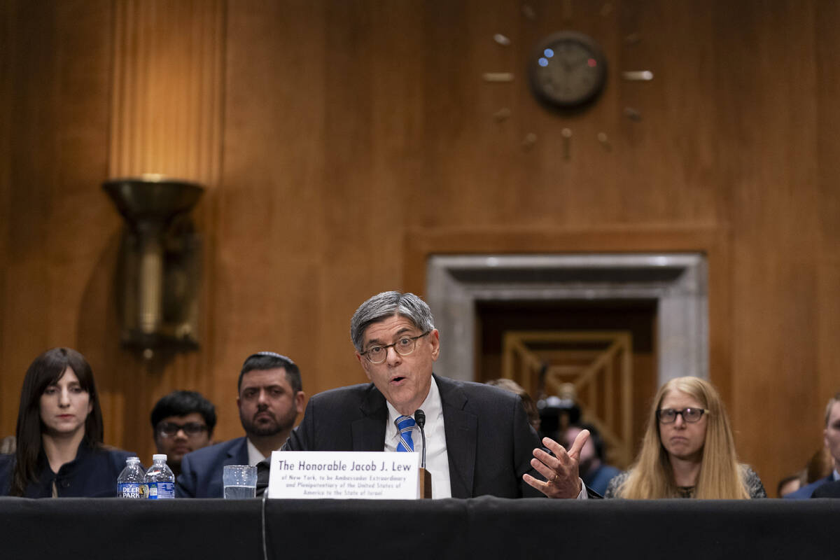 Jacob Lew, former treasury secretary under President Barack Obama, testifies during a Senate Fo ...