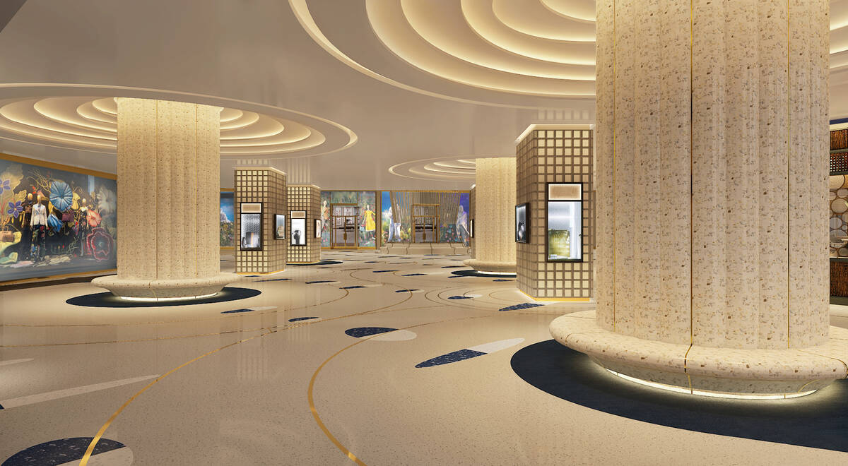 An artist's rendering of retail space at Fontainebleau Las Vegas, a 67-story hotel-casino sched ...