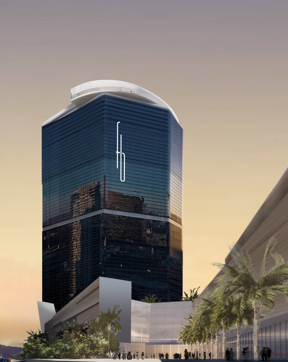 An artist's rendering of Fontainebleau Las Vegas, a 67-story hotel-casino being built on the no ...