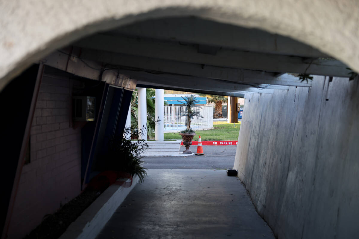 The closed Diamond Inn Motel on the Strip north of Russel Road in Las Vegas Friday, Oct. 27, 20 ...