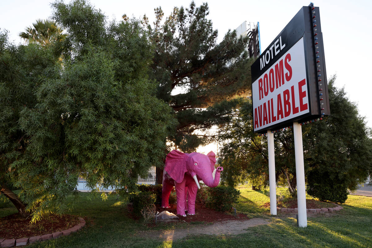 The closed Diamond Inn Motel on the Strip north of Russel Road in Las Vegas Friday, Oct. 27, 20 ...