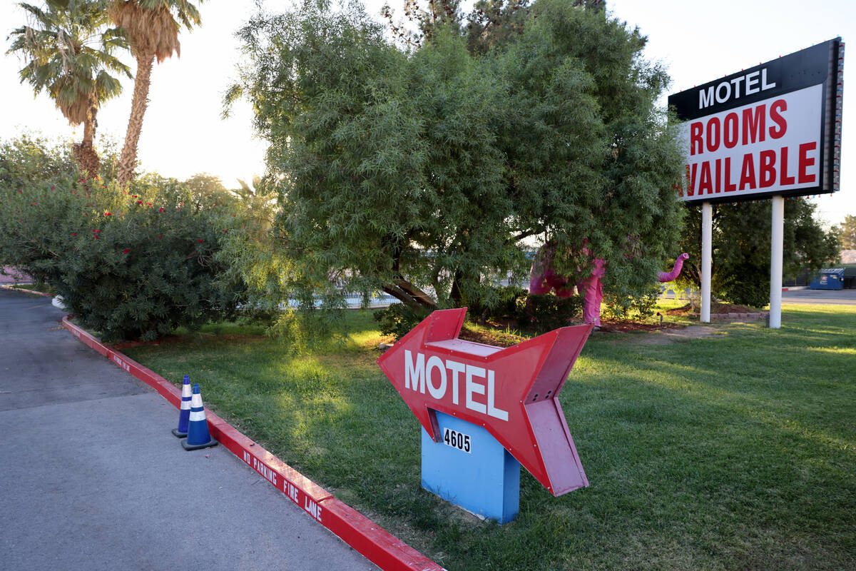 The closed Diamond Inn Motel on the Strip north of Russel Road in Las Vegas Friday, Oct. 27, 20 ...