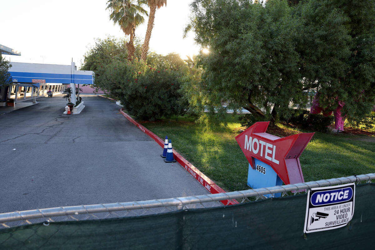 The closed Diamond Inn Motel on the Strip north of Russel Road in Las Vegas Friday, Oct. 27, 20 ...