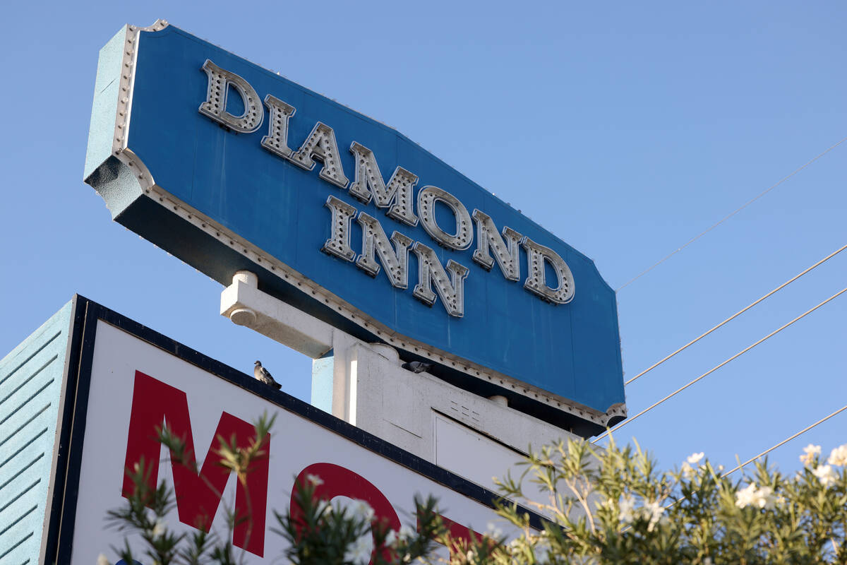 The closed Diamond Inn Motel on the Strip north of Russel Road in Las Vegas Friday, Oct. 27, 20 ...