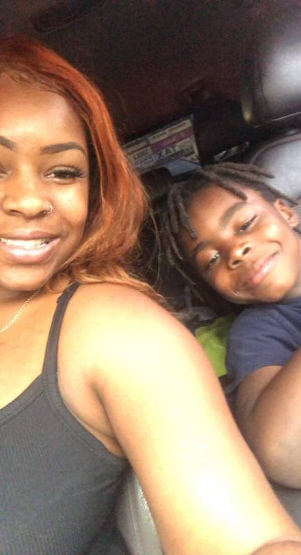 Justine Tate with her oldest son SirArmani Clark. (Justine Tate)