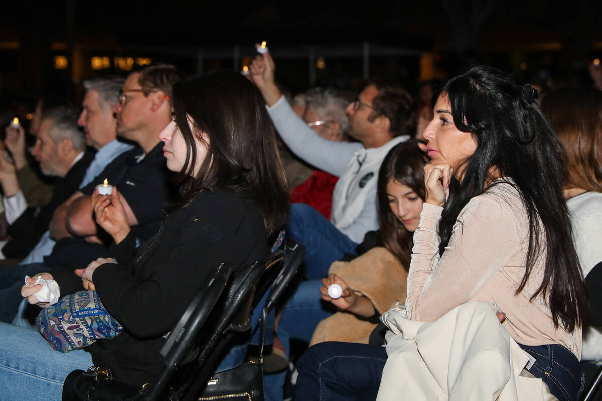 Jewish Americans mourn together at the Shloshim Stronger Together memorial service hosted by th ...