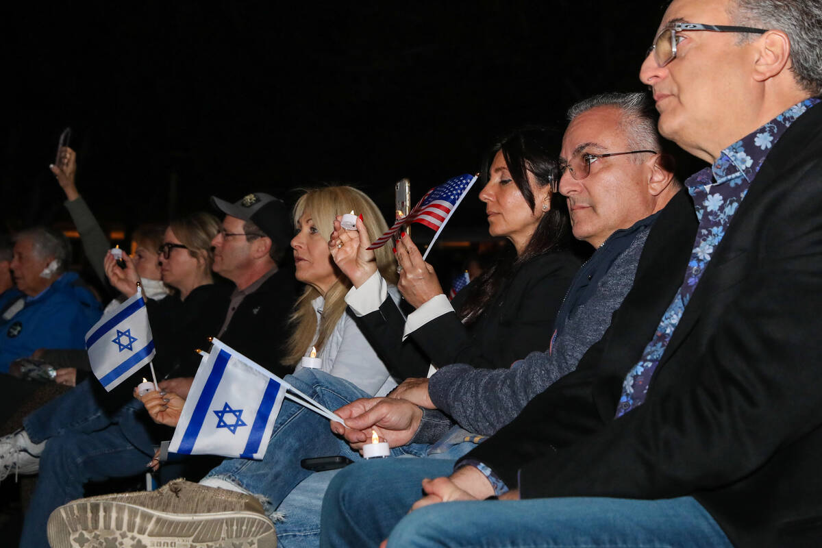 Jewish Americans mourn together at the Shloshim Stronger Together memorial service hosted by th ...