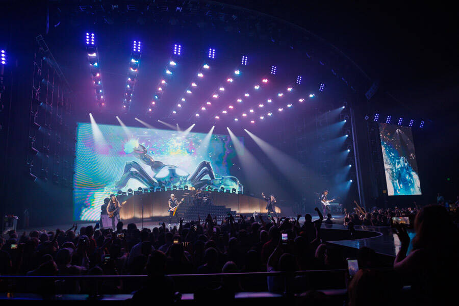 The Scorpions are shown at Zappos Theater on Saturday, March 26, 2022. (Pat Gray/Kabik Photo Group)