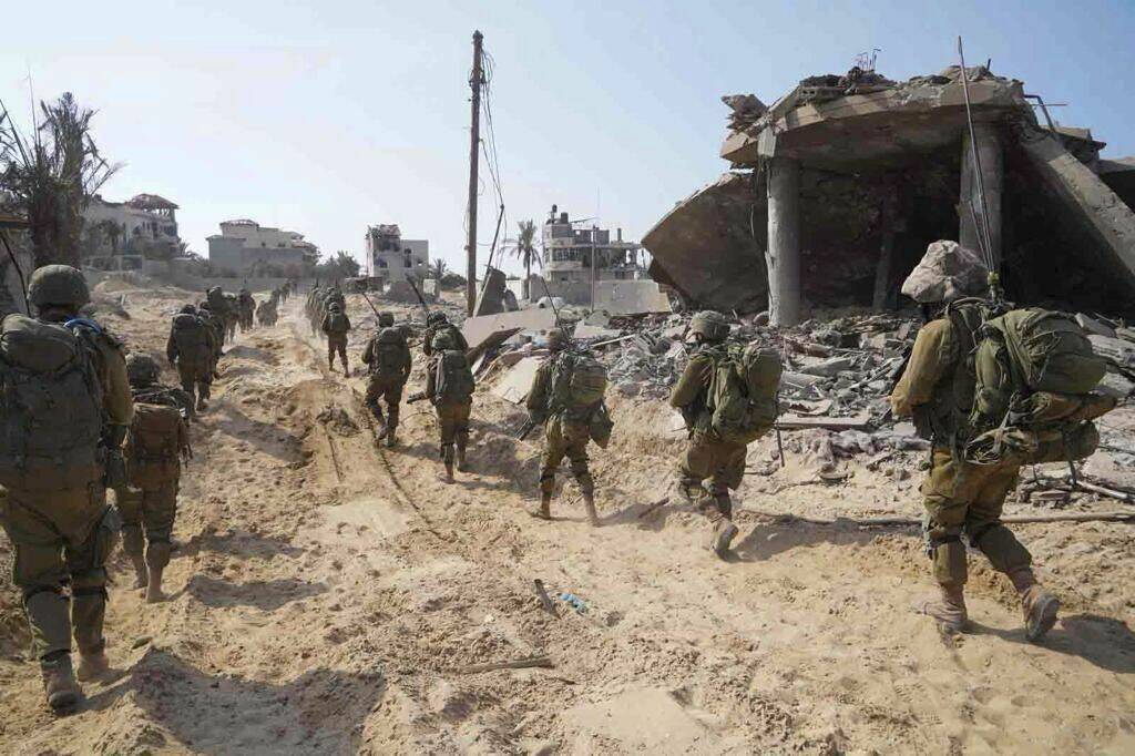 In this photo released by the Israeli military on Sunday, Nov. 5, 2023, shows ground operation ...