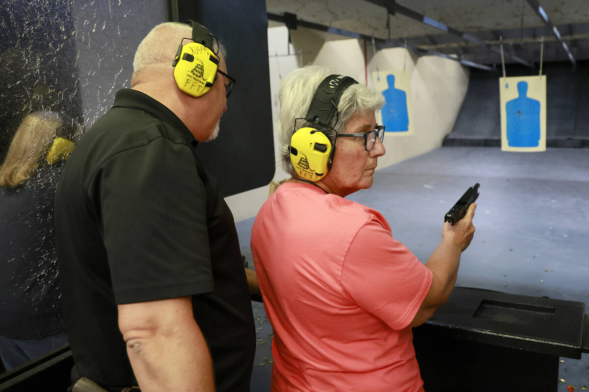 Will Farrugia, director of training at the Gun World shooting range in Deerfield Beach, Florida ...