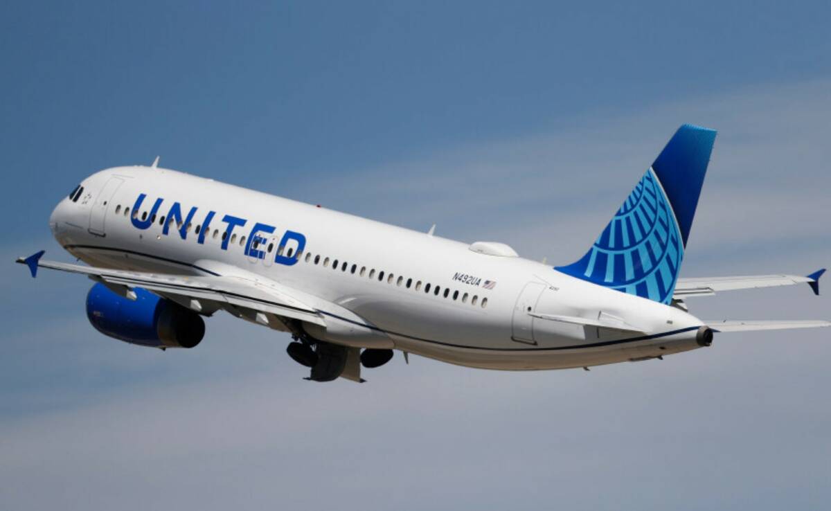 A United Airlines jetliner lifts off from a runway at Denver International Airport on June 10, ...