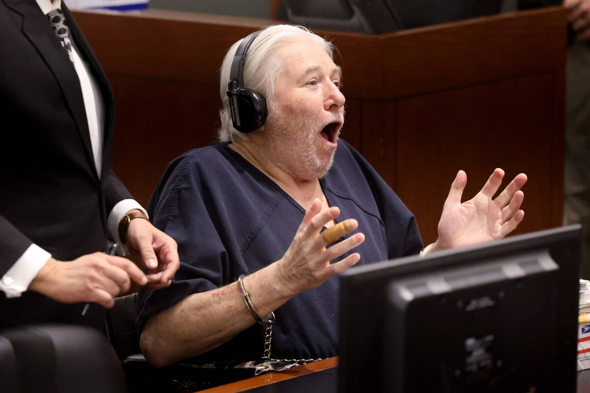 Thomas Randolph speaks to the judge in court at the Regional Justice Center in Las Vegas Tuesda ...