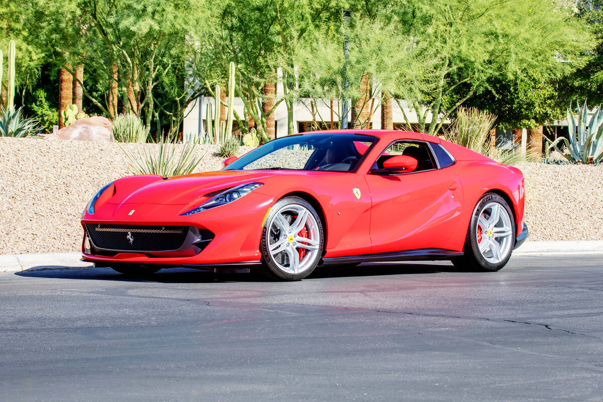 A 2023 Ferrari 812 GTS convertible will be up for grabs at Mecum Auctions' 2023 Las Vegas aucti ...