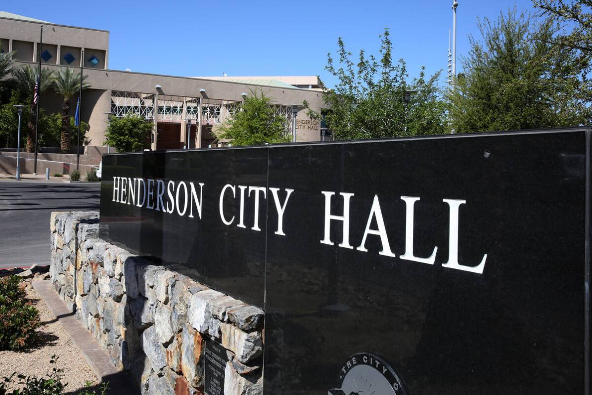 Henderson City Hall (Bizuayehu Tesfaye/Las Vegas Review-Journal)