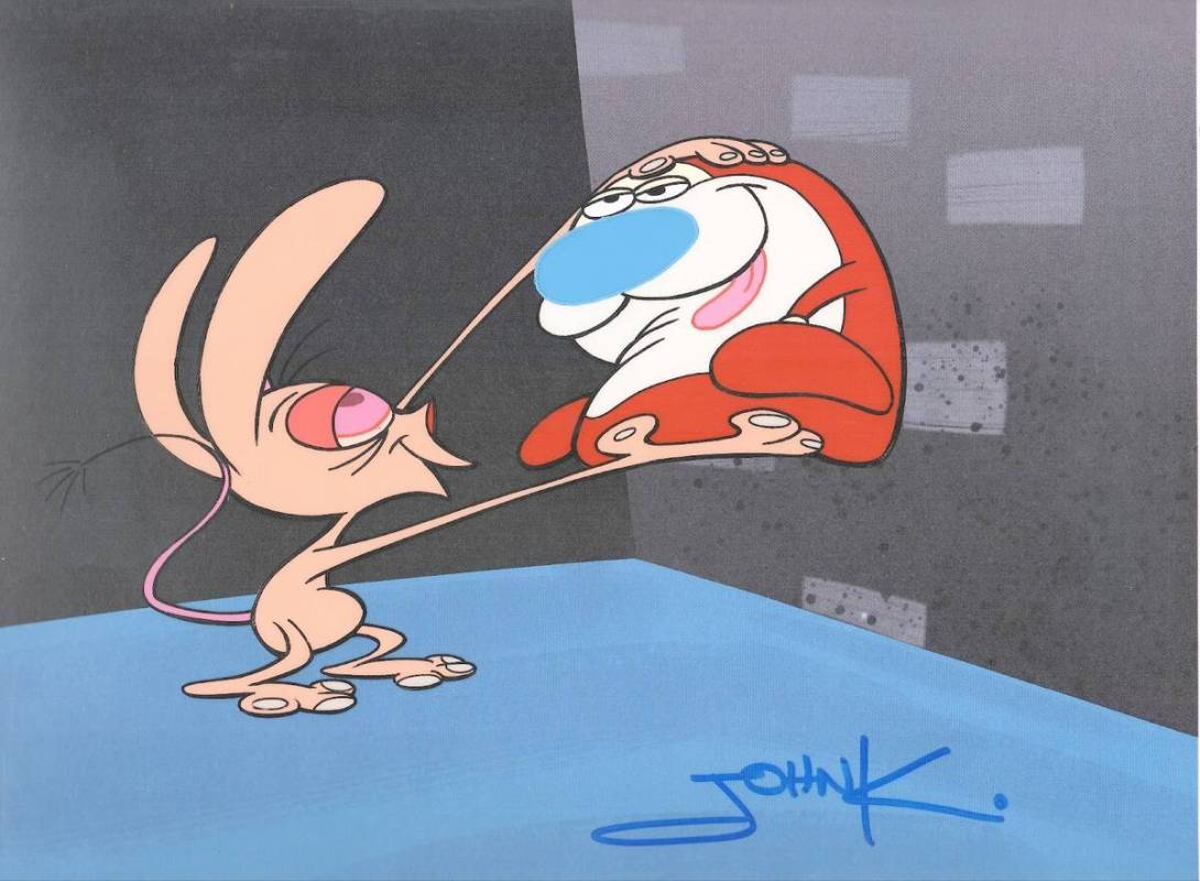 John Kricfalusi, aka John K., illustrator, animator, and creator of "The Ren and Stimpy Show," ...