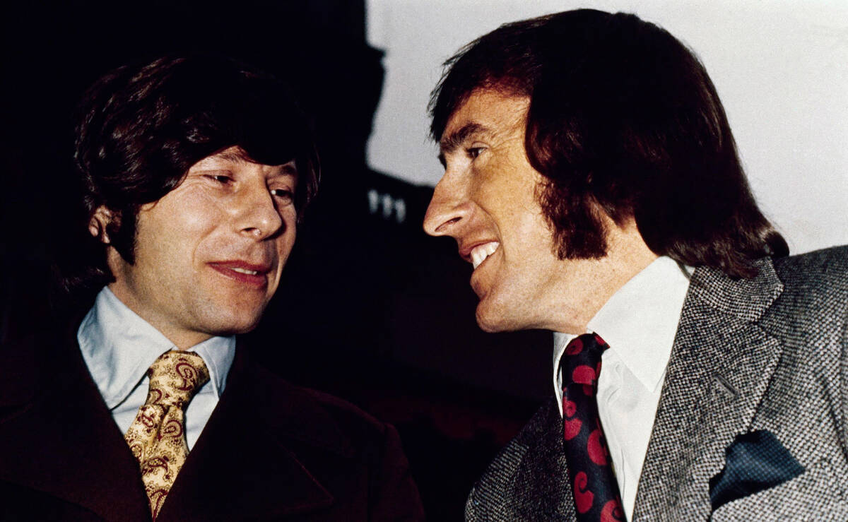 Roman Polanski at a press conference in London, February 17, 1972, for the opening of the film ...