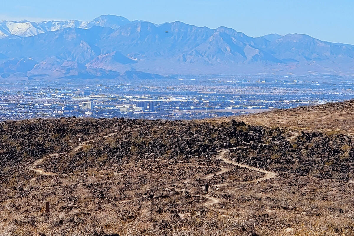 Trails within a couple of miles of Anthem Hills Park offer sweeping views of the Spring Mountai ...