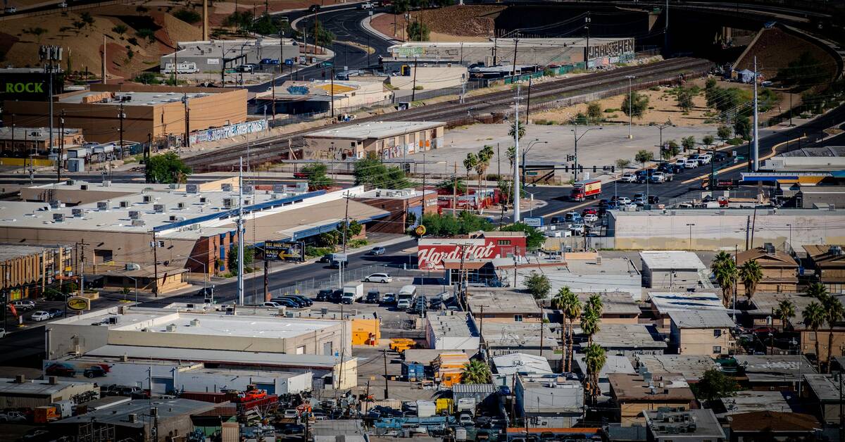 An aerial view of Hard Hat Lounge at 1675 Industrial Road, which has been purchased by Las Vega ...