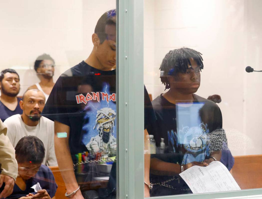 Two of the four juveniles, Damien Hernandez, left, Gianni Robinson, who have been sent to the a ...