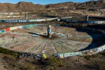 An aerial view of Three Kids Mine, an abandoned mine to be buried and developed on top of it, i ...