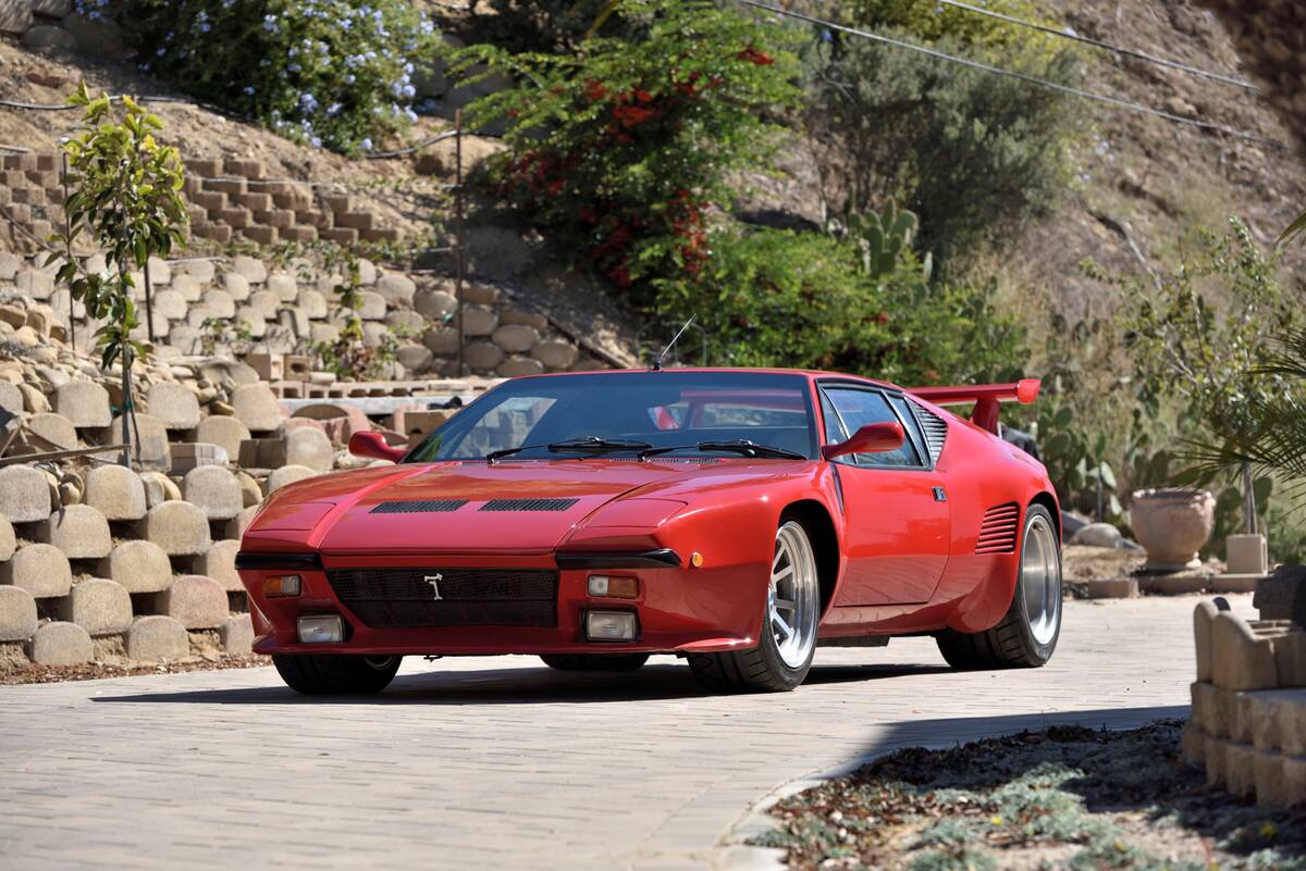 This 1985 DeTomaso Pantera GT5-S tied for the eighth highest bid price at the Las Vegas auction ...