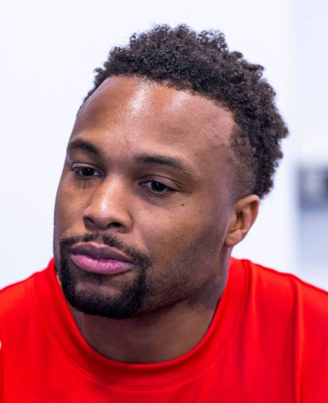 New UNLV Football offensive coordinator Brennan Marion during a press conference at the Fertitt ...