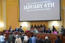 Committee members arrive as the House select committee investigating the Jan. 6 attack on the U ...