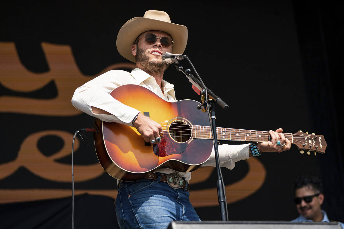 Charley Crockett performs at Railbird Music Festival on Saturday, June 3, 2023, at The Infield ...