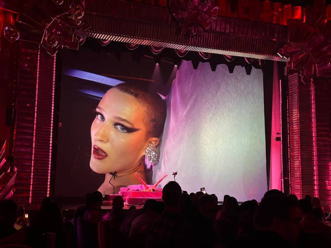 A shot of Voltaire Belle De Nuit pre-show at The Venetian at the club's opening night on Friday ...