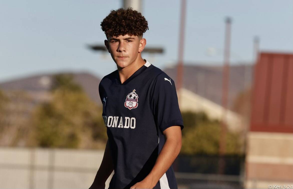 Coronado's Dylan Flores is a member of the Nevada Preps All-Southern Nevada boys soccer team.