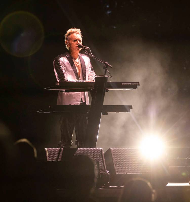 Martin Gore of Depeche Mode performs at T-Mobile Arena on Friday, Dec. 1, 2023, in Las Vegas. ( ...