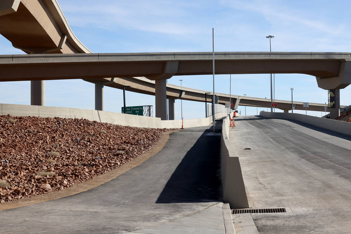 The Centennial Bowl interchange where U.S. Highway 95 and the 215 Beltway meet in northwest Las ...