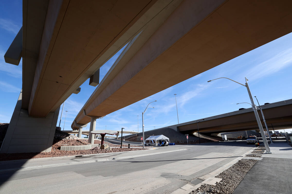 The Centennial Bowl interchange where U.S. Highway 95 and the 215 Beltway meet in northwest Las ...