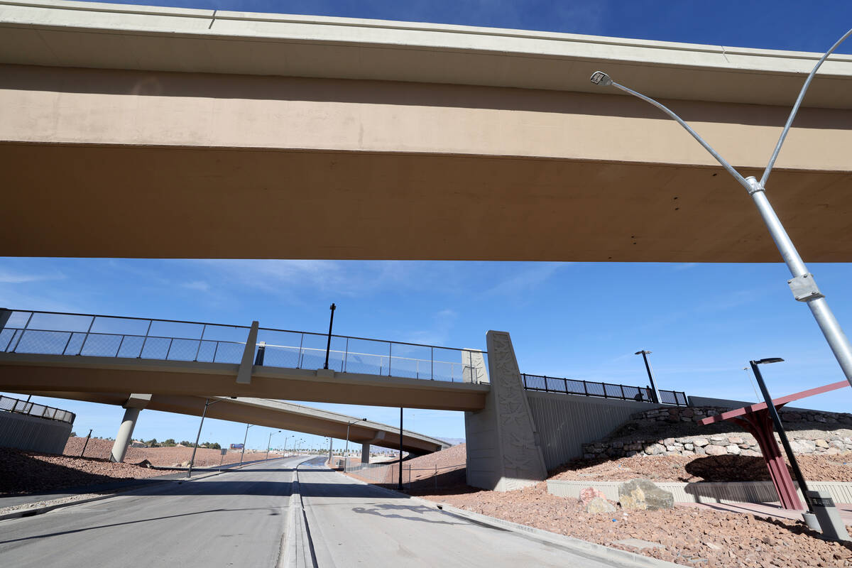 The Centennial Bowl interchange where U.S. Highway 95 and the 215 Beltway meet in northwest Las ...