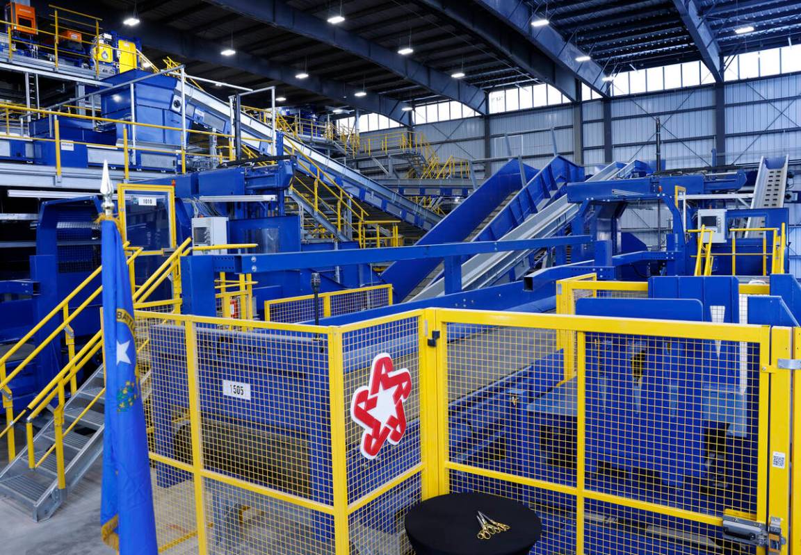 The Republic Services Polymer Center, a recycling center, is seen on Tuesday, Dec. 5, 2023, in ...