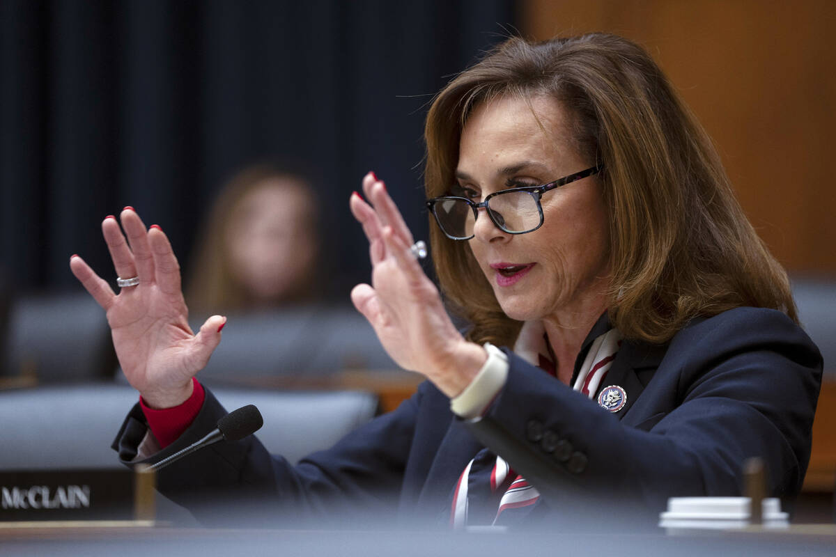 Rep. Lisa McClain, R-Mich., speaks during a hearing of the House Committee on Education on Capi ...