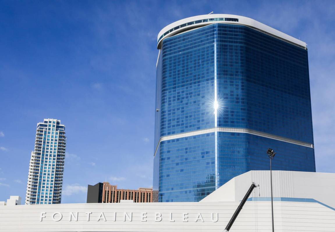 Fontainebleau Las Vegas, as seen on Friday, Dec. 8, 2023 in Las Vegas. (Daniel Pearson/Las Vega ...