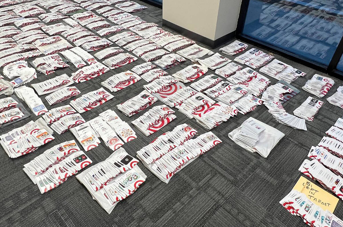 Hundreds of tampered gift cards from a Target store in Sacramento, Calif., were part of a wides ...