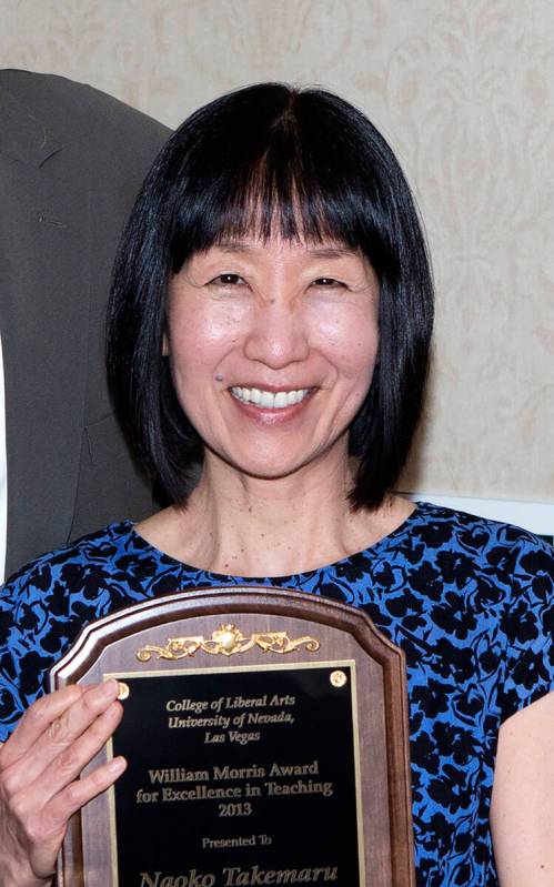 This undated photo provided by the University of Nevada, Las Vegas shows Naoko Takemaru, 69, as ...