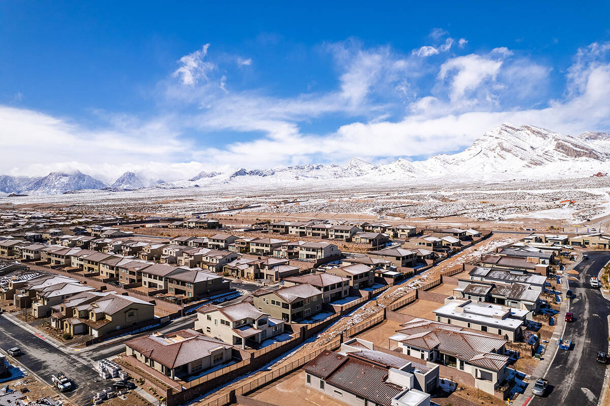 Summerlin can be home to rare snowfalls in the Las Vegas Valley. A few epic snow days were on J ...